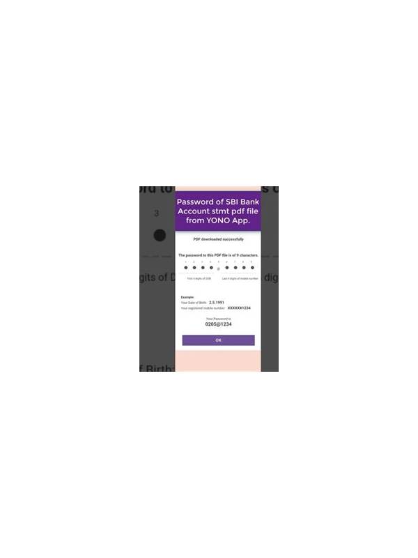 How to Access and Secure Your Yono Account Statement Password