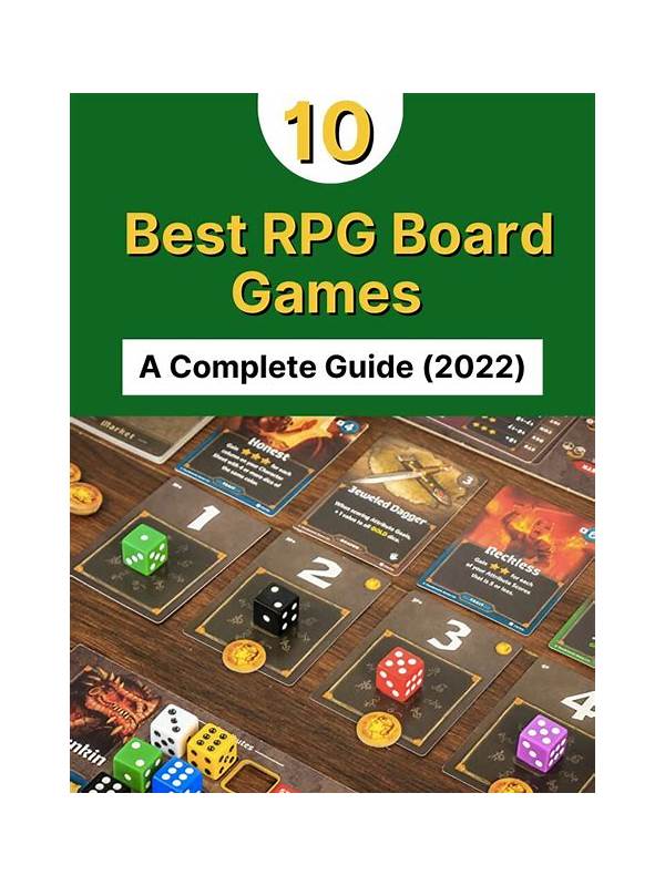 The Ultimate Guide to the Best RPG Board Games
