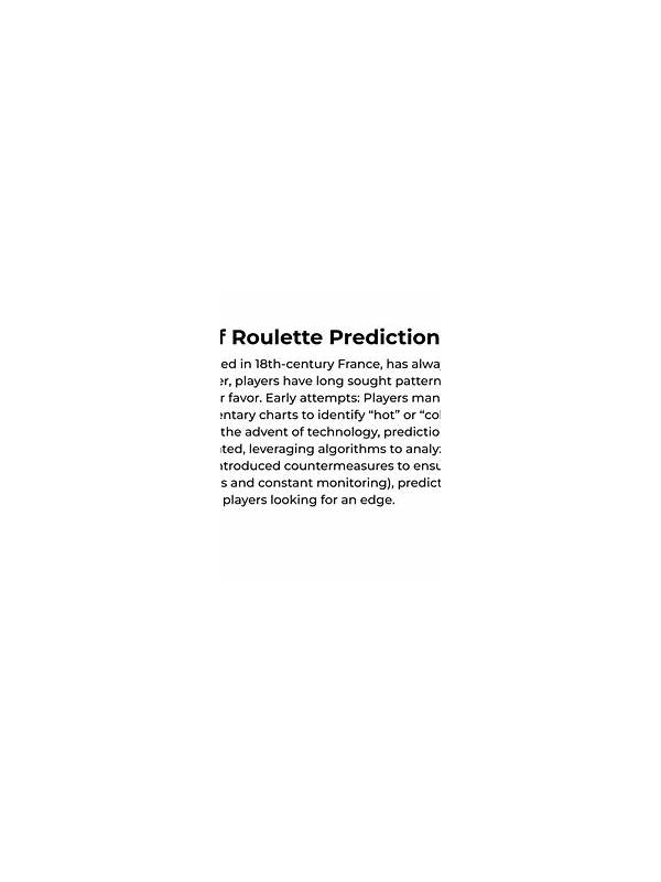 The Ultimate Guide to the Best Roulette Prediction Chart